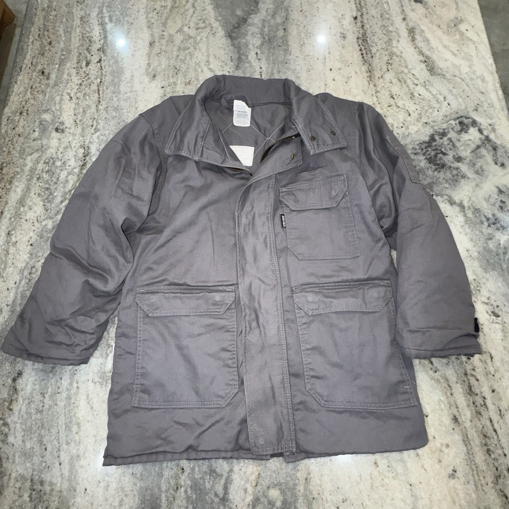 RPS Westex FR Fire Resistant Jacket Workwear Gray Sz Men's Med Insulated Coat